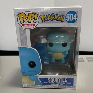 Funko Pop #504 Pokémon Squirtle Figure in Blue